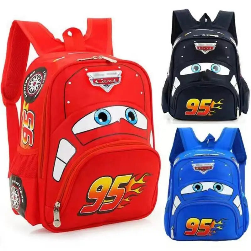 Lightweight Cartoon Car Kids Backpack - Perfect for Kindergarten and Preschool